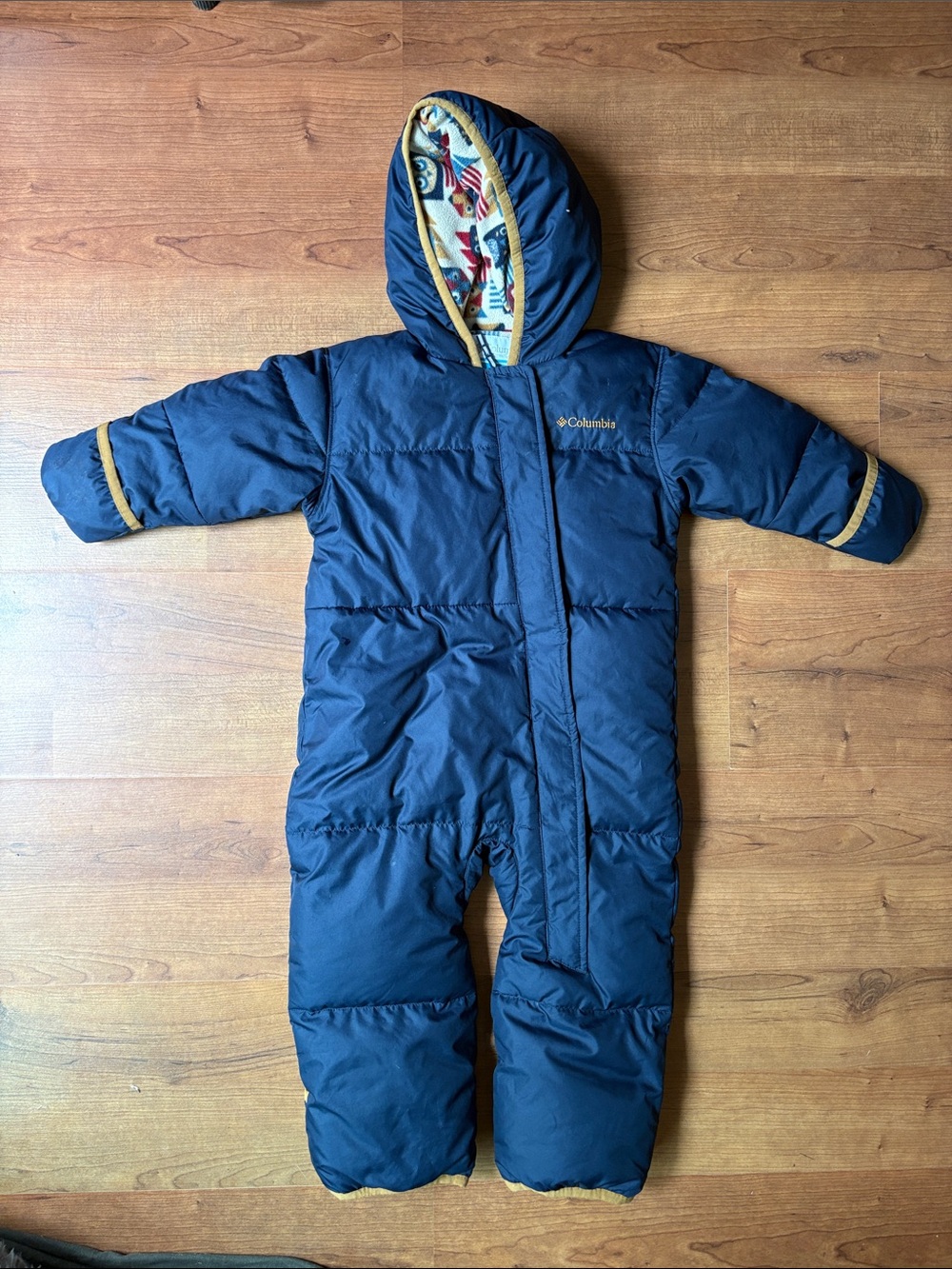 Columbia Navy Infant/Toddler Snuggly Bunny Snowsuit One-Piece